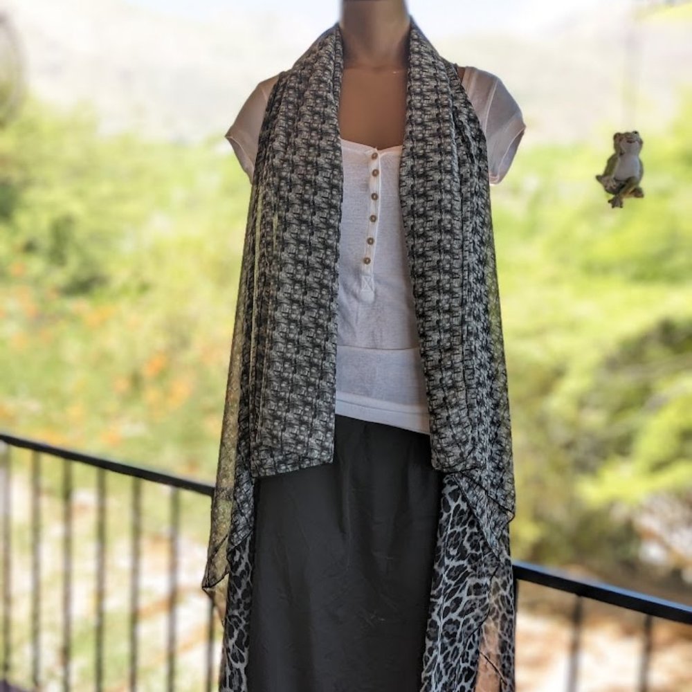Multi functional shear wrap geometric, floral, leopard cheetah.